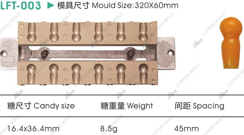 LFT-003 Three-dimensional lollipop mould - LUFENG MOLD