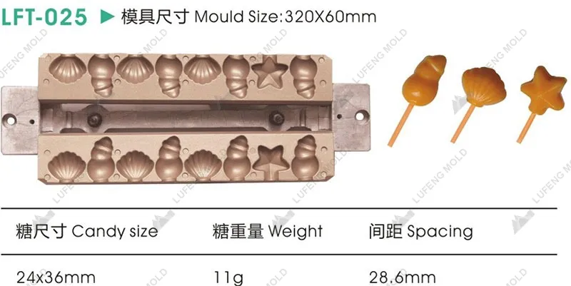 LFT-025 Three-dimensional lollipop mould - LUFENG MOLD