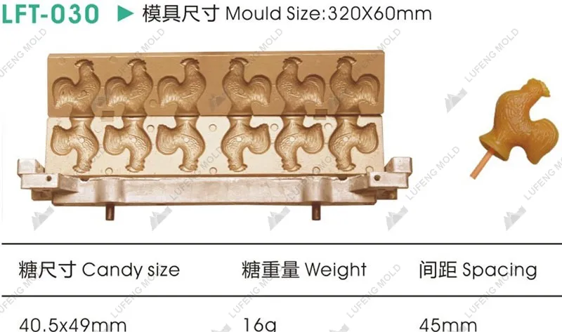 LFT-030 Three-dimensional lollipop mould - LUFENG MOLD