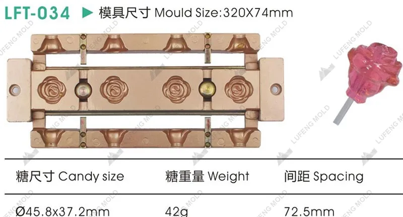 LFT-034 Three-dimensional lollipop mould - LUFENG MOLD