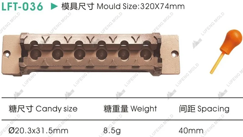 LFT-036 Three-dimensional lollipop mould - LUFENG MOLD