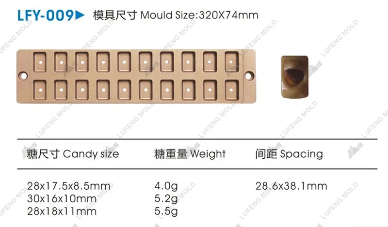 LFY-009 Hard candy plate mould - LUFENG MOLD