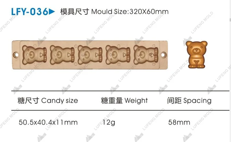 LFY-036 Jelly candy mould - LUFENG MOLD