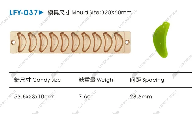 LFY-037 Jelly candy mould - LUFENG MOLD