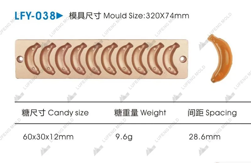 LFY-038 Jelly candy mould - LUFENG MOLD