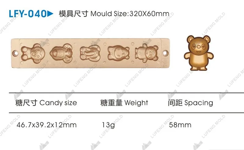 LFY-040 Jelly candy mould - LUFENG MOLD