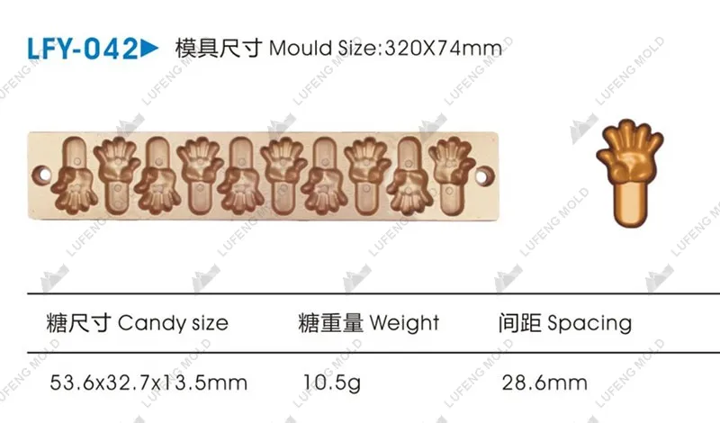LFY-042 Jelly candy mould - LUFENG MOLD