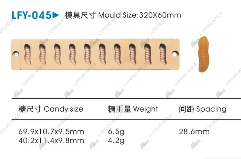 LFY-045 Jelly candy mould - LUFENG MOLD