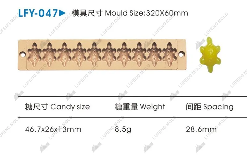 LFY-047 Jelly candy mould - LUFENG MOLD