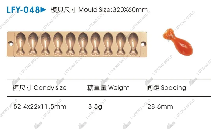 LFY-048 Jelly candy mould - LUFENG MOLD