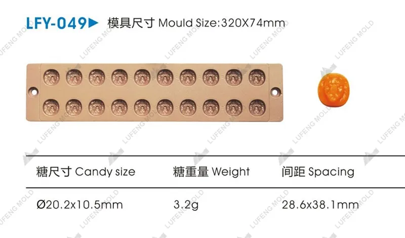 LFY-049 Jelly candy mould - LUFENG MOLD