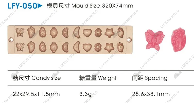 LFY-050 Jelly candy mould - LUFENG MOLD