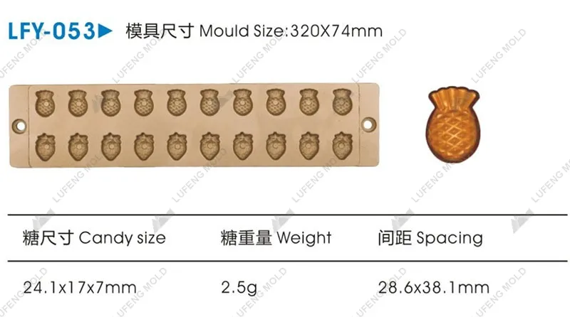 LFY-053 Jelly candy mould - LUFENG MOLD