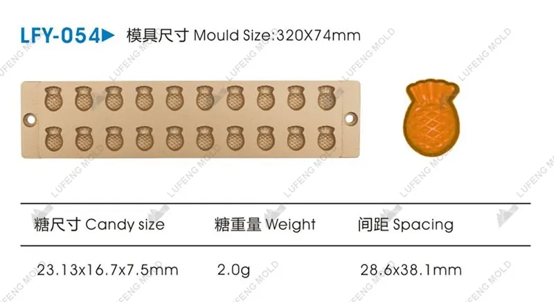 LFY-054 Jelly candy mould - LUFENG MOLD