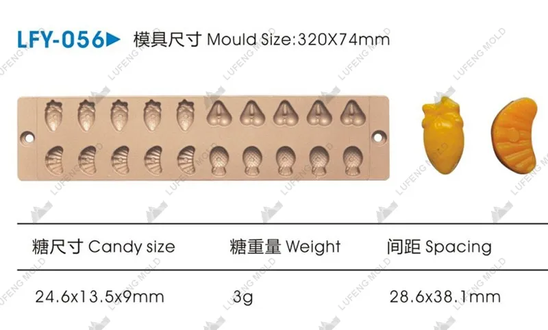 LFY-056 Jelly candy mould - LUFENG MOLD