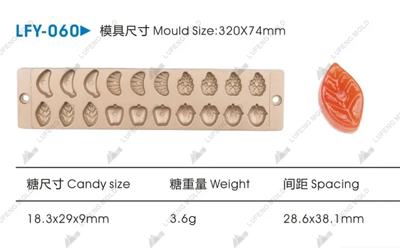 LFY-060 Jelly candy mould - LUFENG MOLD