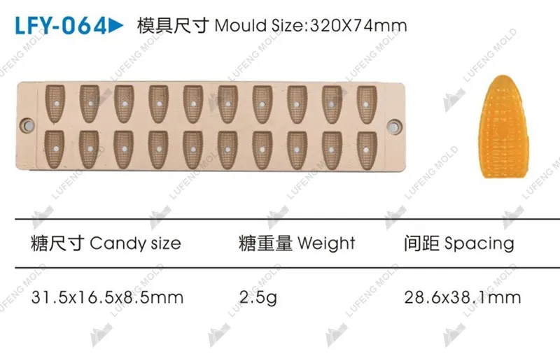 LFY-064 Jelly candy mould - LUFENG MOLD