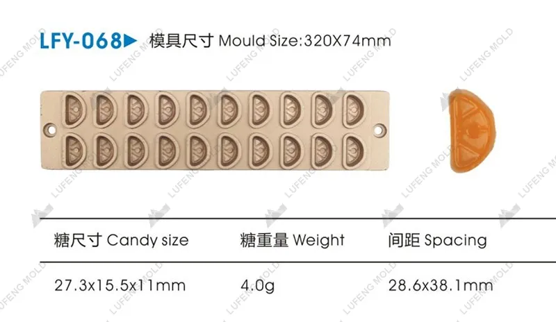 LFY-068 Jelly candy mould - LUFENG MOLD