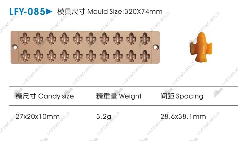 LFY-085 Jelly candy mould - LUFENG MOLD