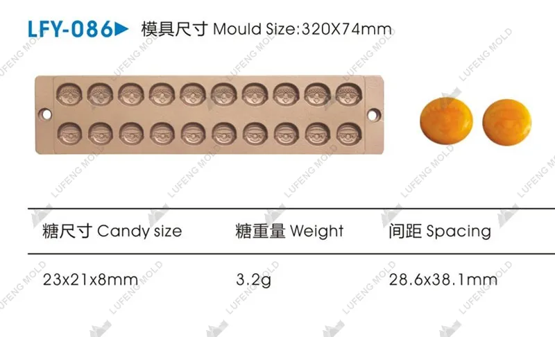 LFY-086 Jelly candy mould - LUFENG MOLD