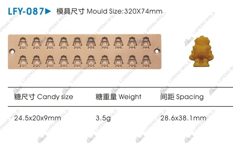 LFY-087 Jelly candy mould - LUFENG MOLD
