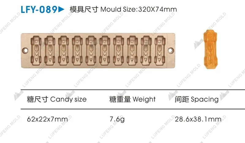 LFY-089 Jelly candy mould - LUFENG MOLD