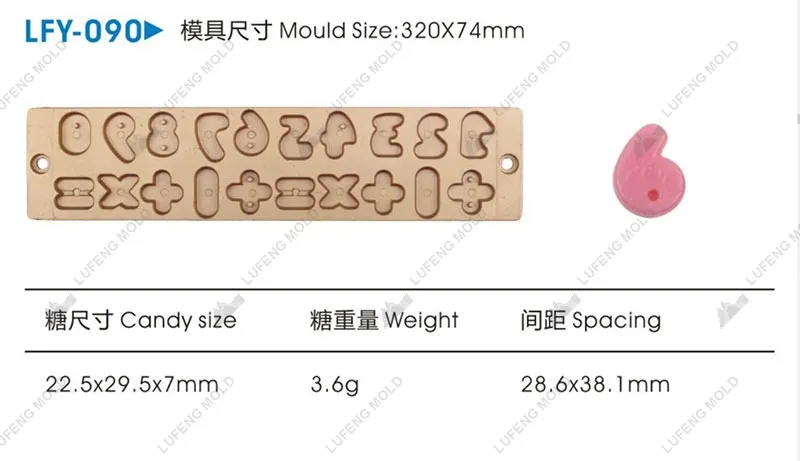 LFY-090 Jelly candy mould - LUFENG MOLD