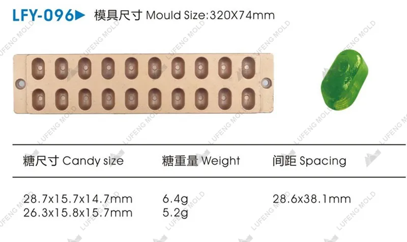 LFY-096 Jelly candy mould - LUFENG MOLD