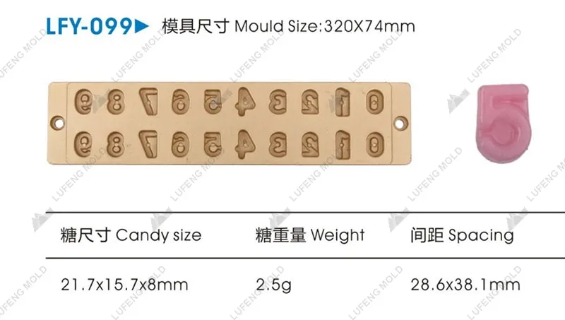 LFY-099 Jelly candy mould - LUFENG MOLD