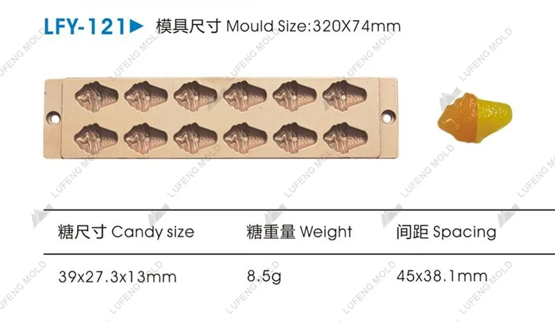 LFY-121 Jelly candy mould - LUFENG MOLD