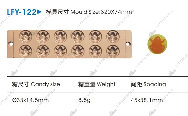 LFY-122 Jelly candy mould - LUFENG MOLD