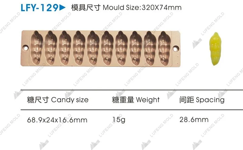 LFY-129 Jelly candy mould - LUFENG MOLD