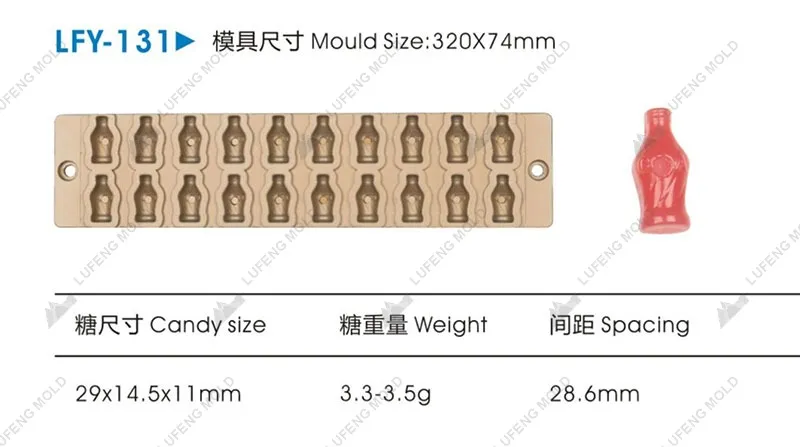 LFY-131 Jelly candy mould - LUFENG MOLD