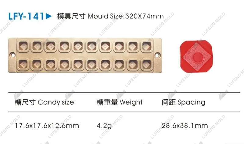 LFY-141 Jelly candy mould - LUFENG MOLD