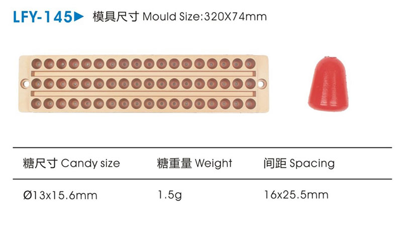 LFY-145 candy mould - LUFENG MOLD