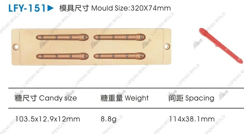 LFY-151 Jelly candy mould - LUFENG MOLD